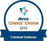 Avvo Clients' Choice | 2018 | Criminal Defense
